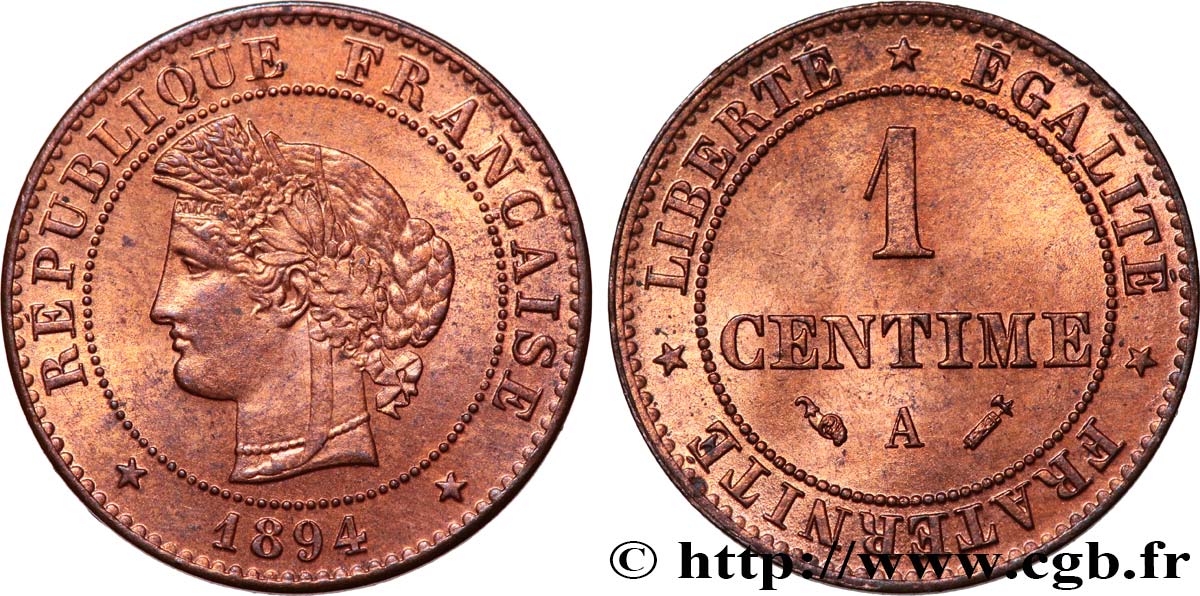 1 centime Cérès 1894 Paris F.104/21 SC63 