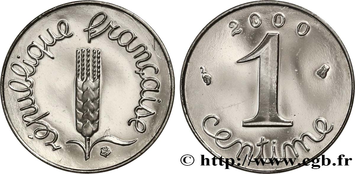 1 centime Épi, BE (Belle Épreuve) 2000 Pessac F.106/60 var. SPL 