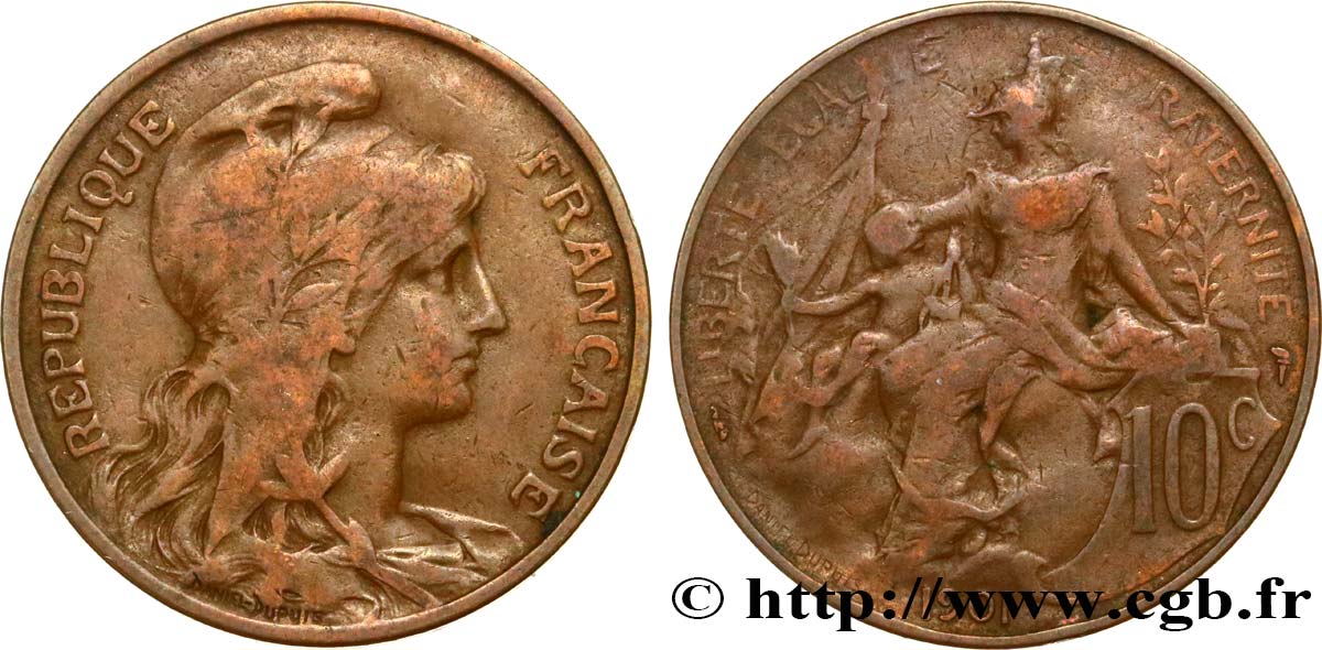 10 centimes Daniel-Dupuis 1901  F.136/10 BC15 