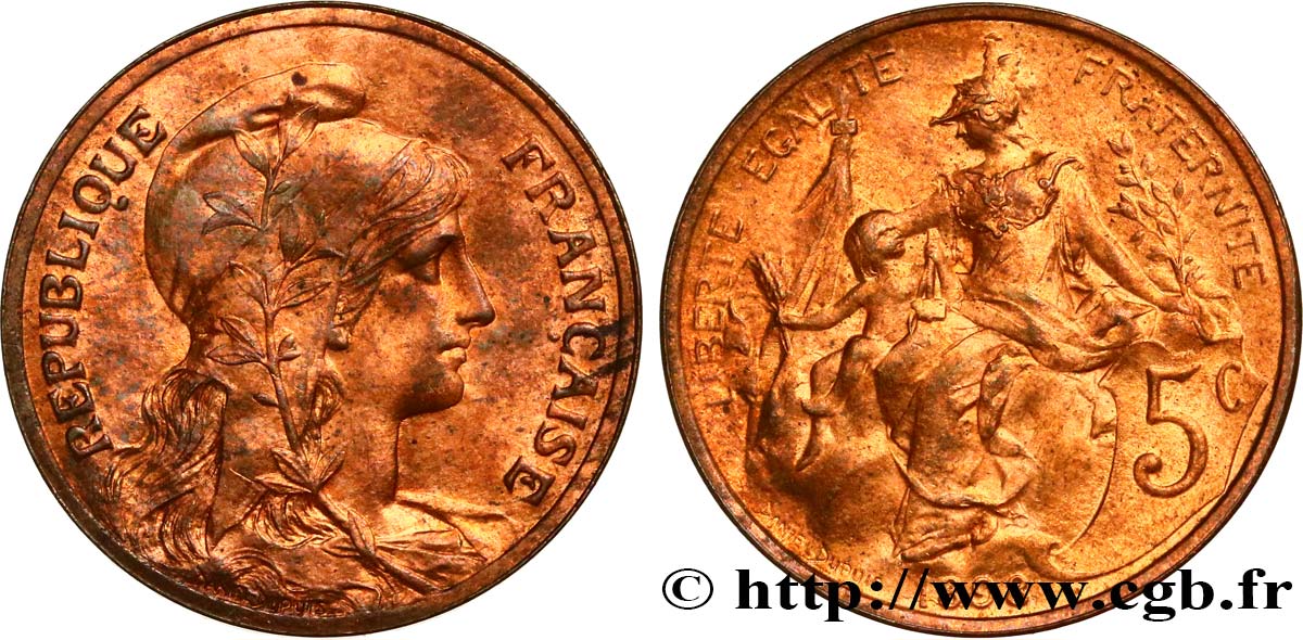 5 centimes Daniel-Dupuis 1898  F.119/5 SPL63 