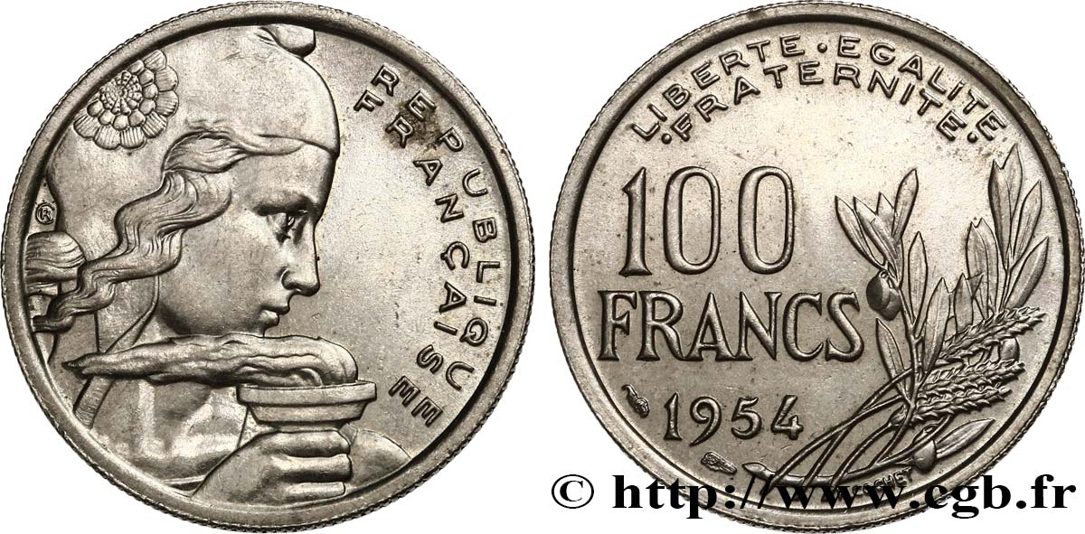 100 francs Cochet 1954  F.450/2 AU55 
