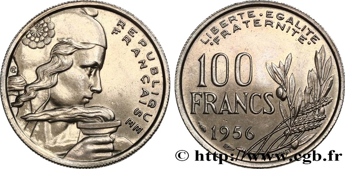 100 francs Cochet 1956  F.450/8 fST63 