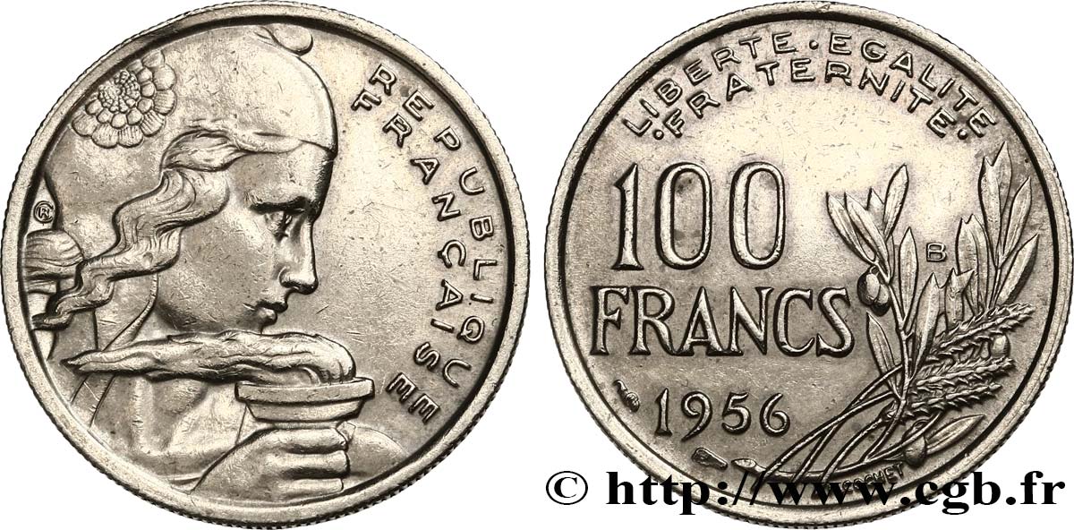 100 francs Cochet 1956 Beaumont-le-Roger F.450/9 q.SPL 