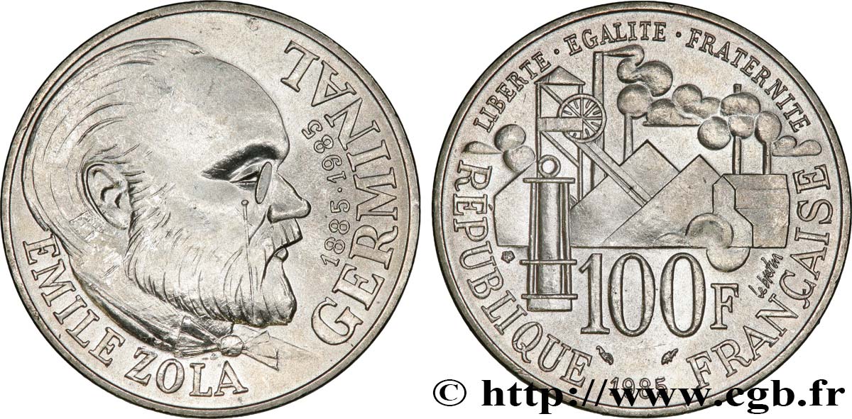 100 francs Émile Zola 1985  F.453/2 SPL63 