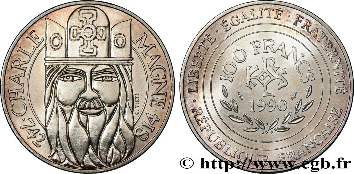 100 francs Charlemagne 1990  F.458/2 MS 