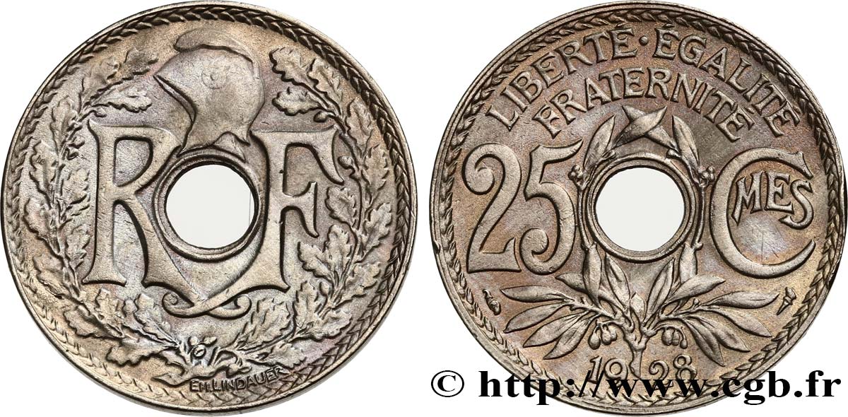 25 centimes Lindauer 1928  F.171/12 XF 