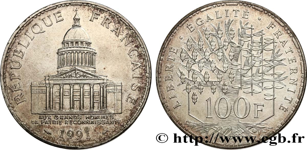 100 francs Panthéon 1991  F.451/11 MS60 