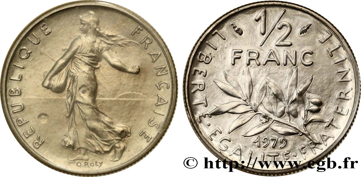 1/2 franc Semeuse 1979 Pessac F.198/18 MS 