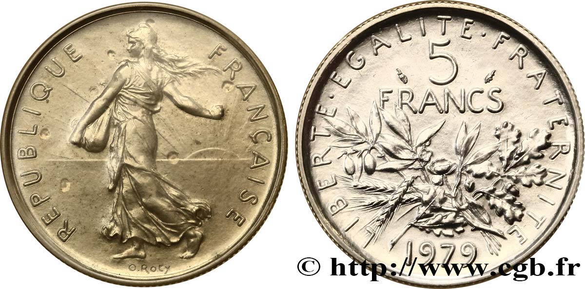 5 francs Semeuse, nickel 1979 Pessac F.341/11 MS 