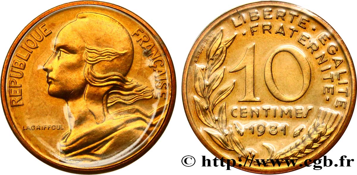 10 centimes Marianne 1981 Pessac F.144/21 MS 