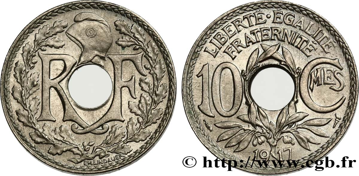 10 centimes Lindauer 1917  F.138/1 SPL62 