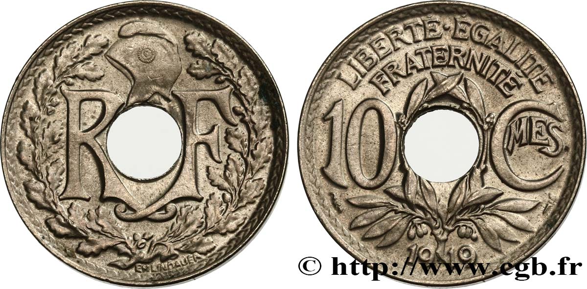 10 centimes Lindauer 1919  F.138/3 VZ60 