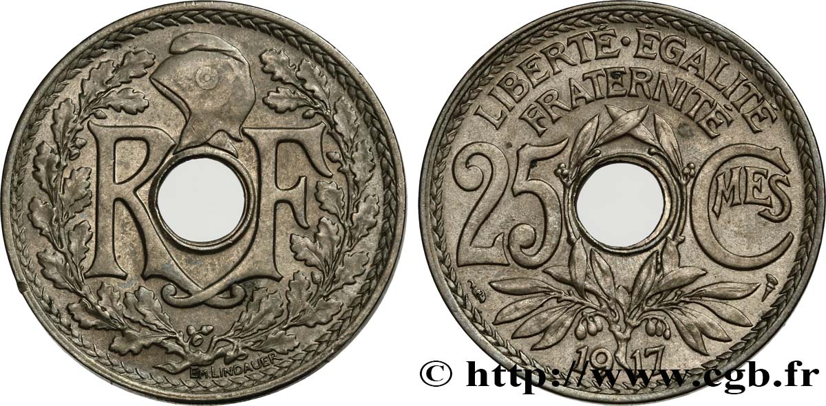25 centimes Lindauer 1917  F.171/1 BB50 