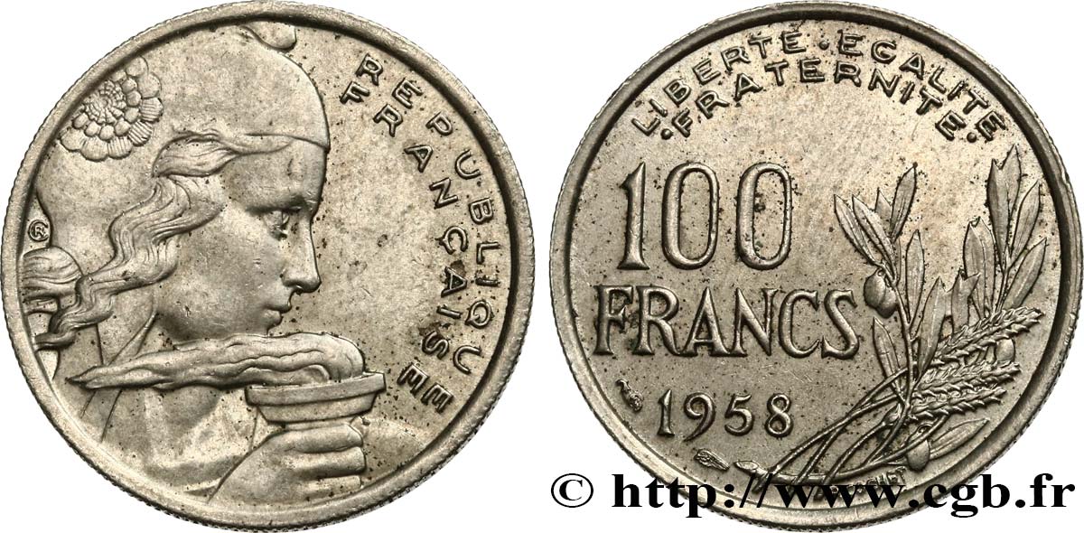 100 francs Cochet 1958  F.450/12 MBC50 
