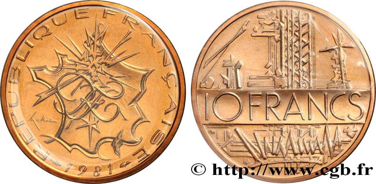 10 francs Mathieu, Tranche B 1981 Pessac F.365/9 MS 