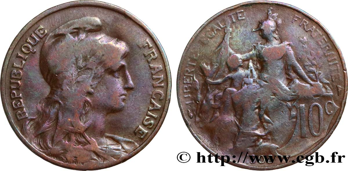 10 centimes Daniel-Dupuis 1905  F.136/14 B12 