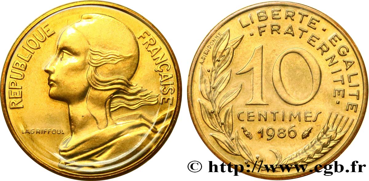 10 centimes Marianne 1986 Pessac F.144/26 ST 