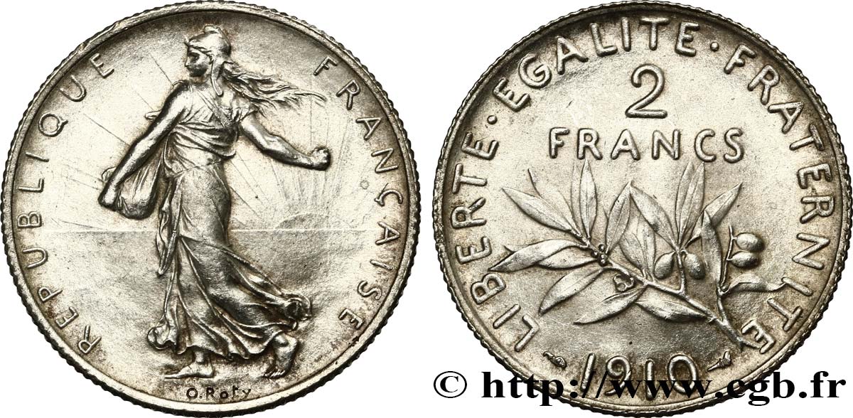 2 francs Semeuse 1910  F.266/12 SUP62 