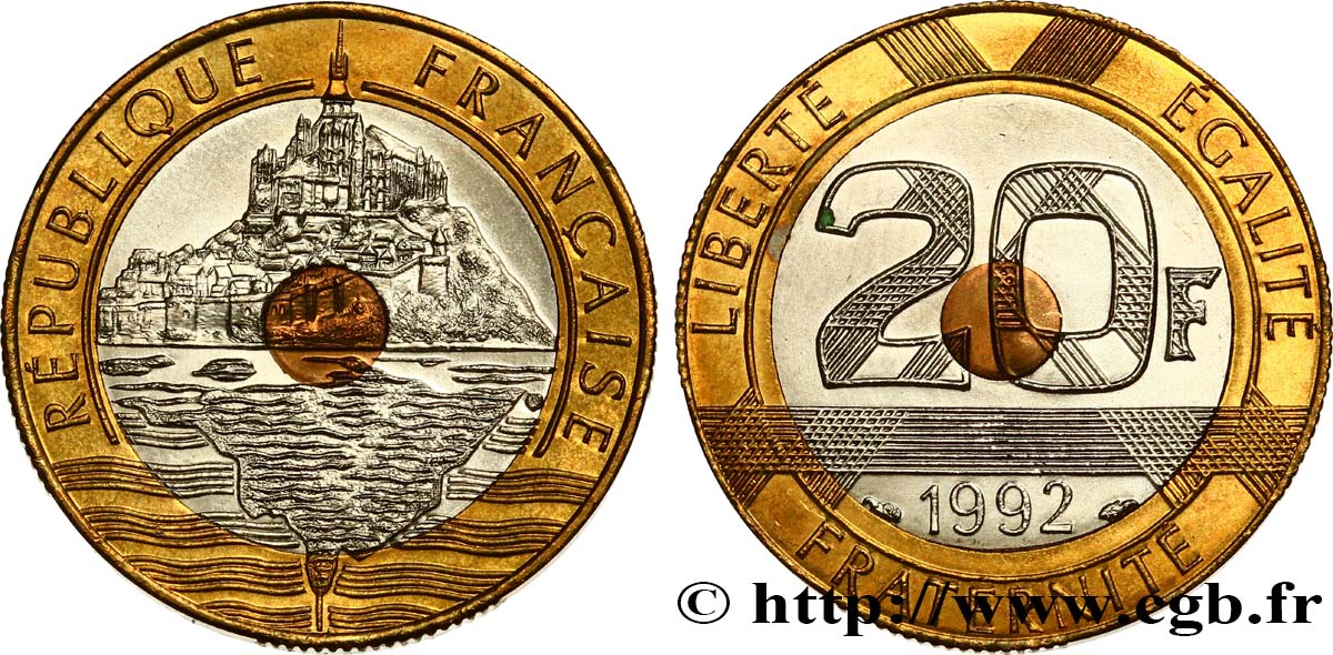 20 francs Mont Saint-Michel 1992 Pessac F.403/5 fST63 