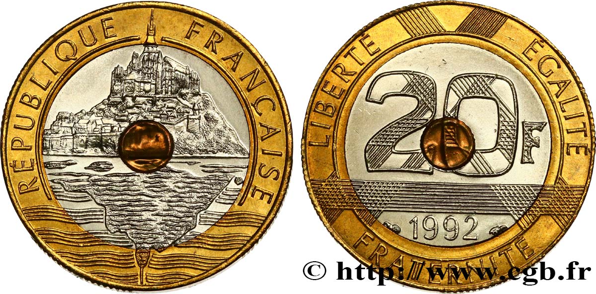 20 francs Mont Saint-Michel 1992 Pessac F.403/5 SPL62 
