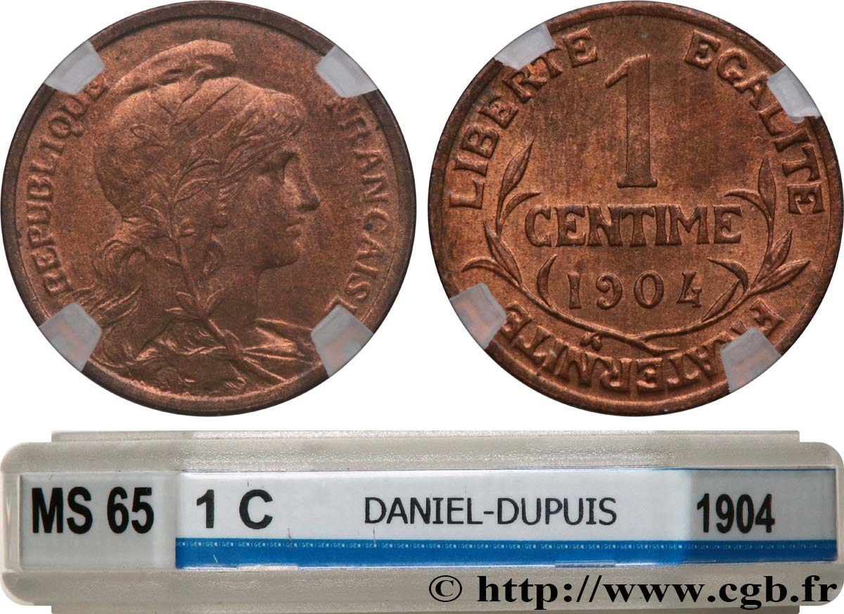 1 centime Daniel-Dupuis 1904 Paris F.105/9 FDC65 GENI