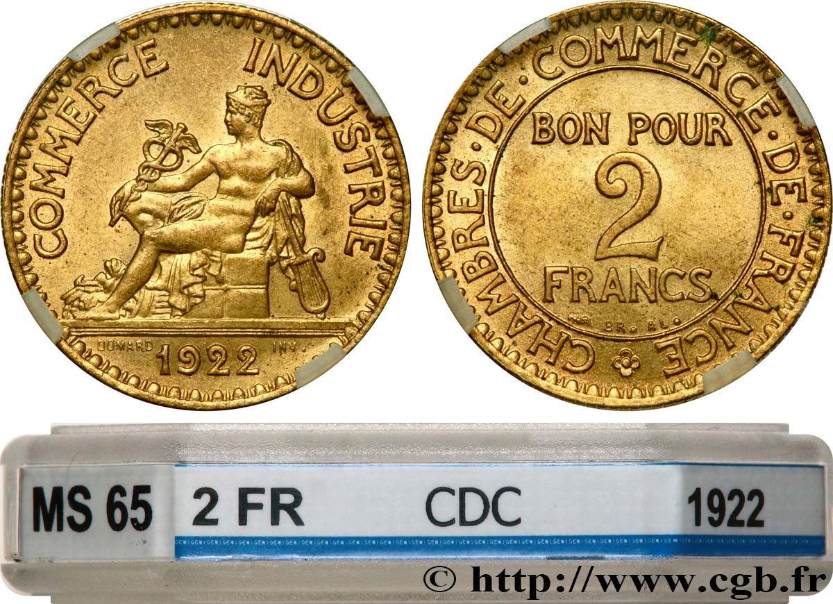 2 francs Chambres de Commerce 1922  F.267/4 ST65 GENI