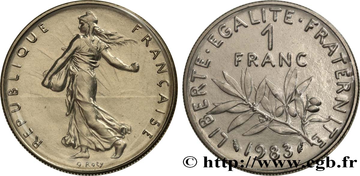 1 franc Semeuse, nickel 1983 Pessac F.226/28 FDC 