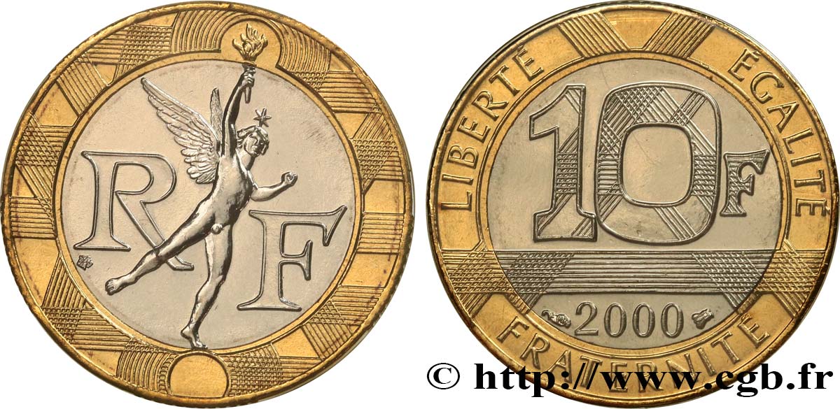 10 francs Génie de la Bastille 2000 Pessac F.375/17 FDC 