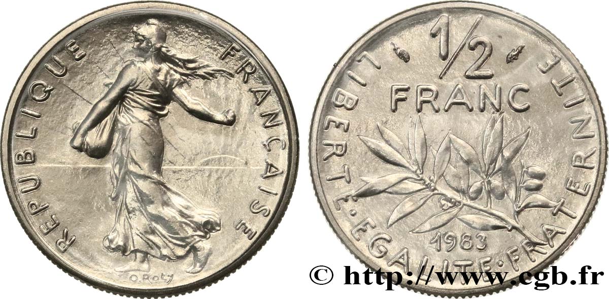 1/2 franc Semeuse 1983 Pessac F.198/22 FDC 