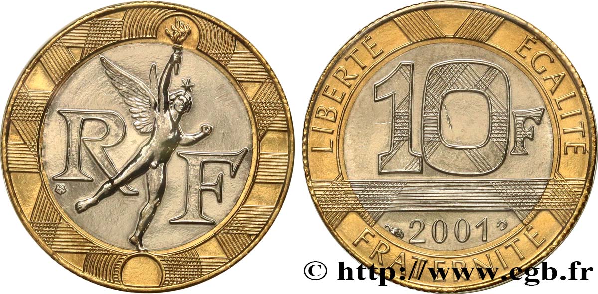 10 francs Génie de la Bastille 2001 Pessac F.375/18 MS 