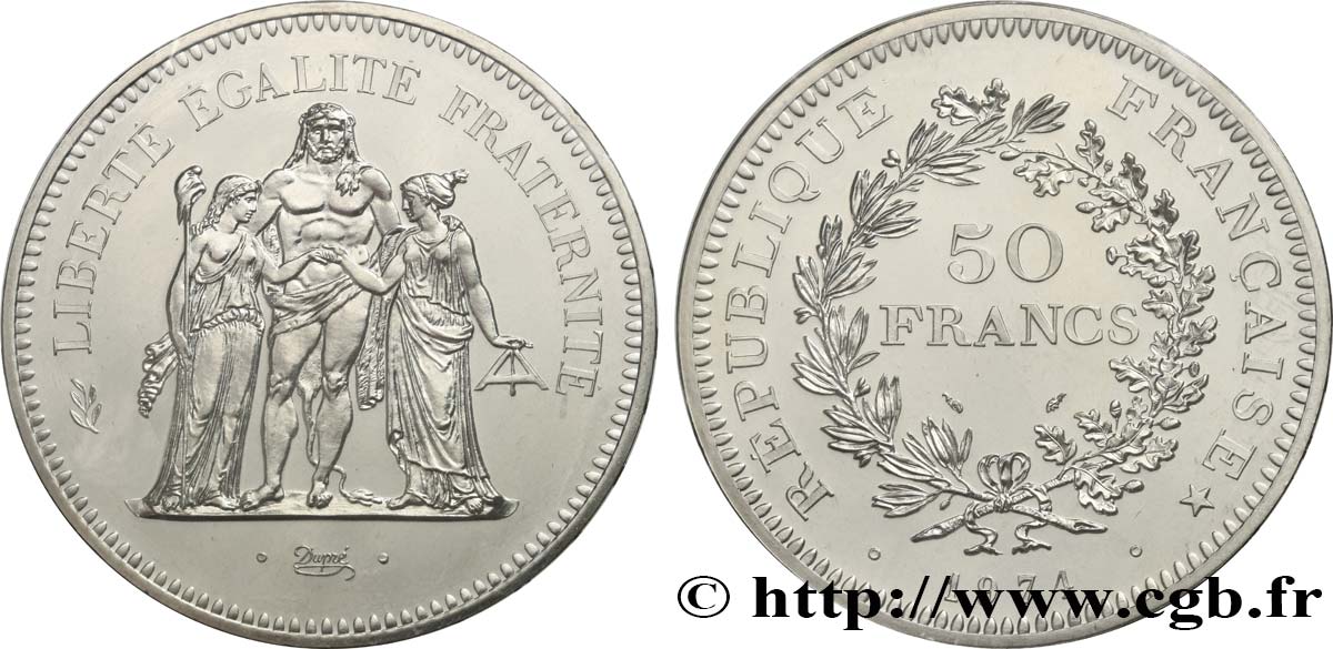 50 francs Hercule 1974  F.427/2 FDC 