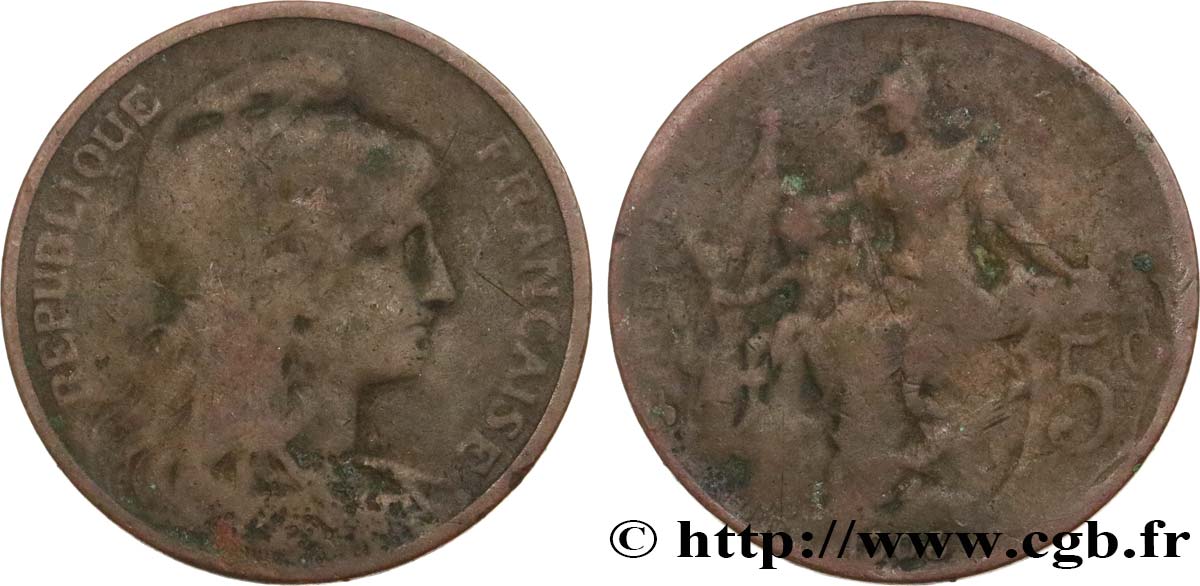 5 centimes Daniel-Dupuis 1903  F.119/13 G6 