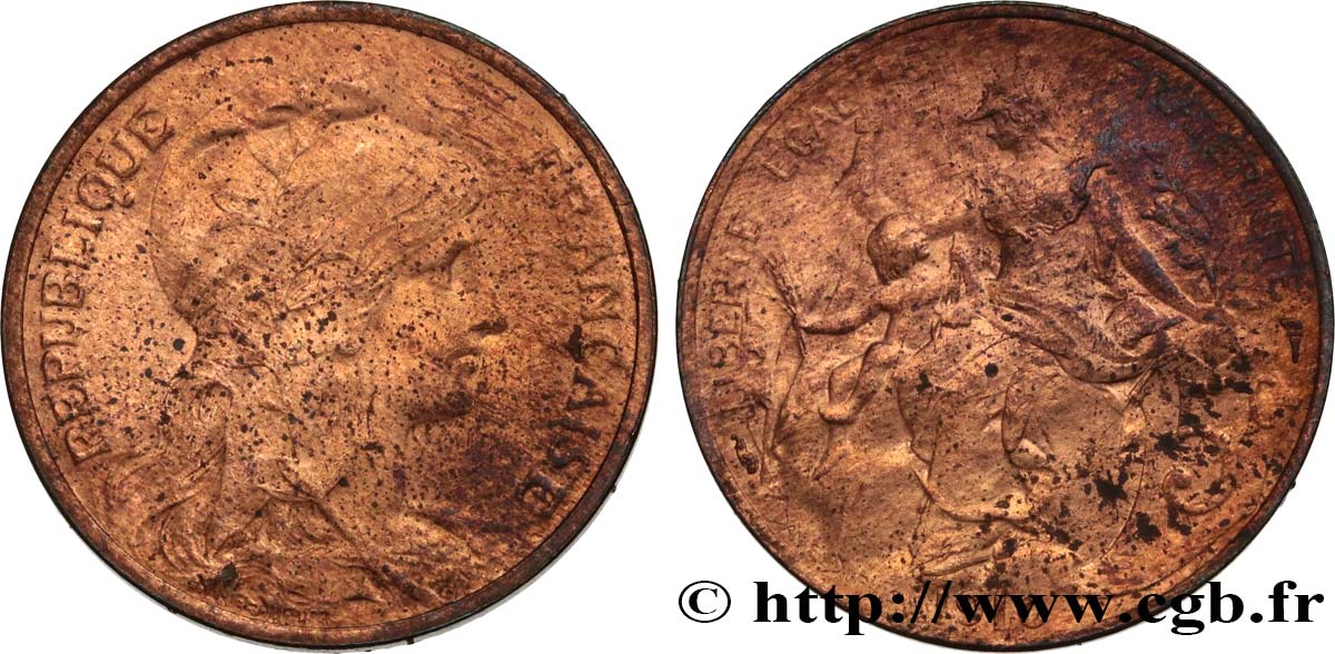 5 centimes Daniel-Dupuis 1910  F.119/22 TTB53 