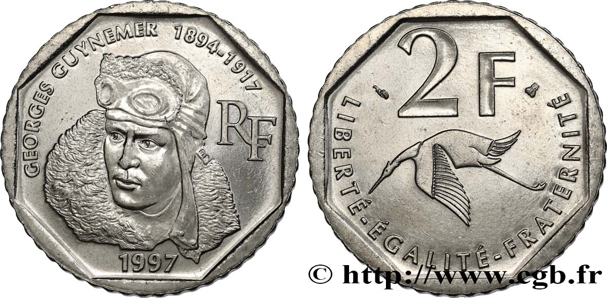 2 francs Georges Guynemer 1997  F.275/2 fST63 