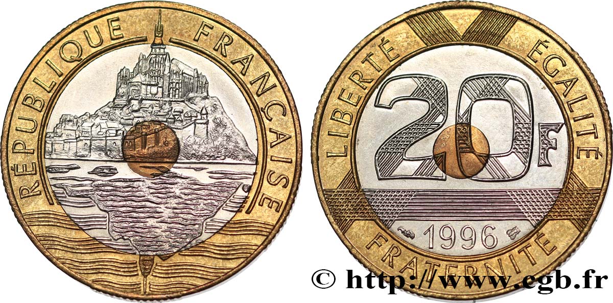 20 francs Mont Saint-Michel 1996 Pessac F.403/12 EBC62 