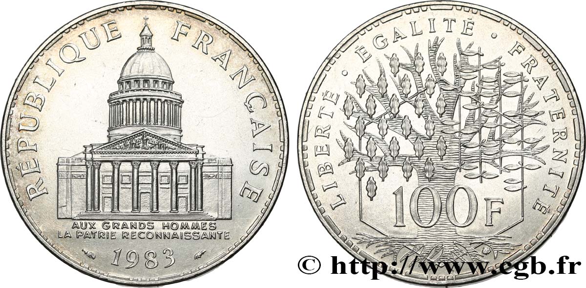 100 francs Panthéon 1983  F.451/3 SUP+ 