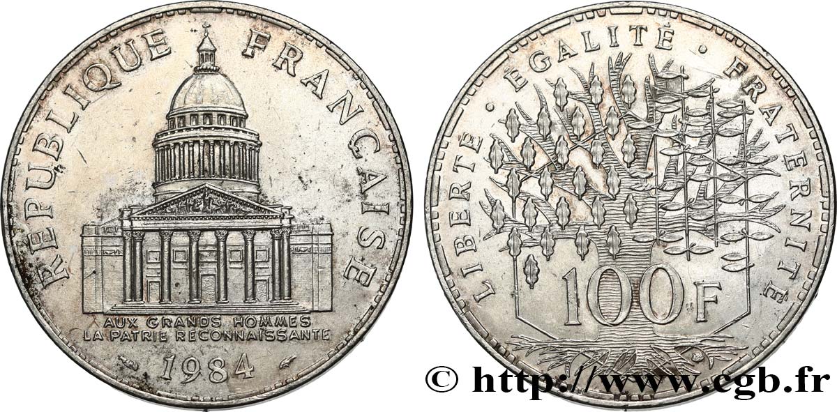 100 francs Panthéon 1984  F.451/4 fVZ 