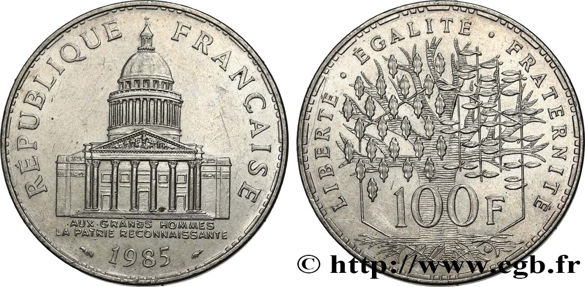 100 francs Panthéon 1985  F.451/5 XF 