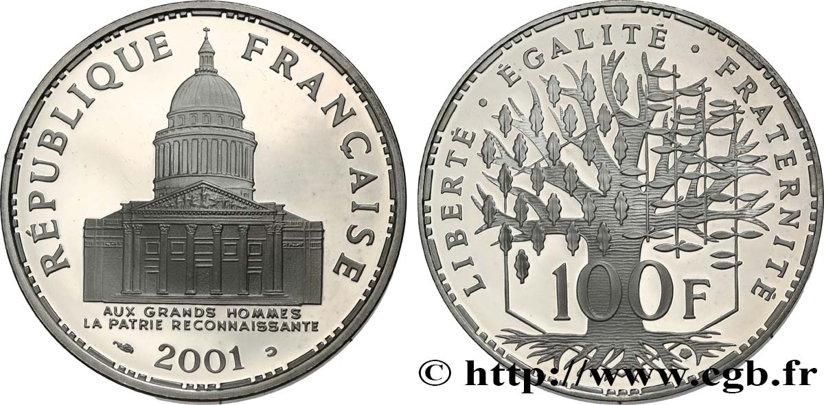 100 francs Panthéon, BE (Belle Épreuve) 2001 Pessac F.451/24 SC 