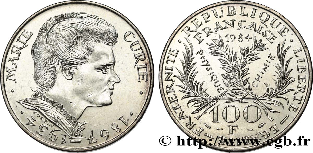 100 francs Marie Curie 1984  F.452/2 EBC+ 