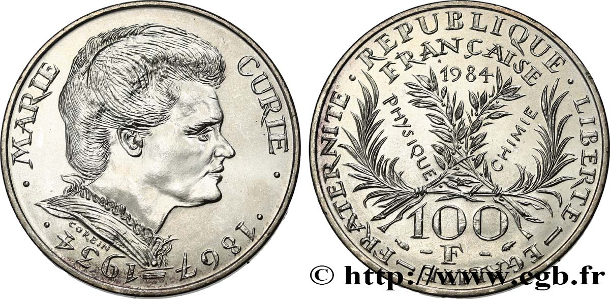 100 francs Marie Curie 1984  F.452/2 MS 
