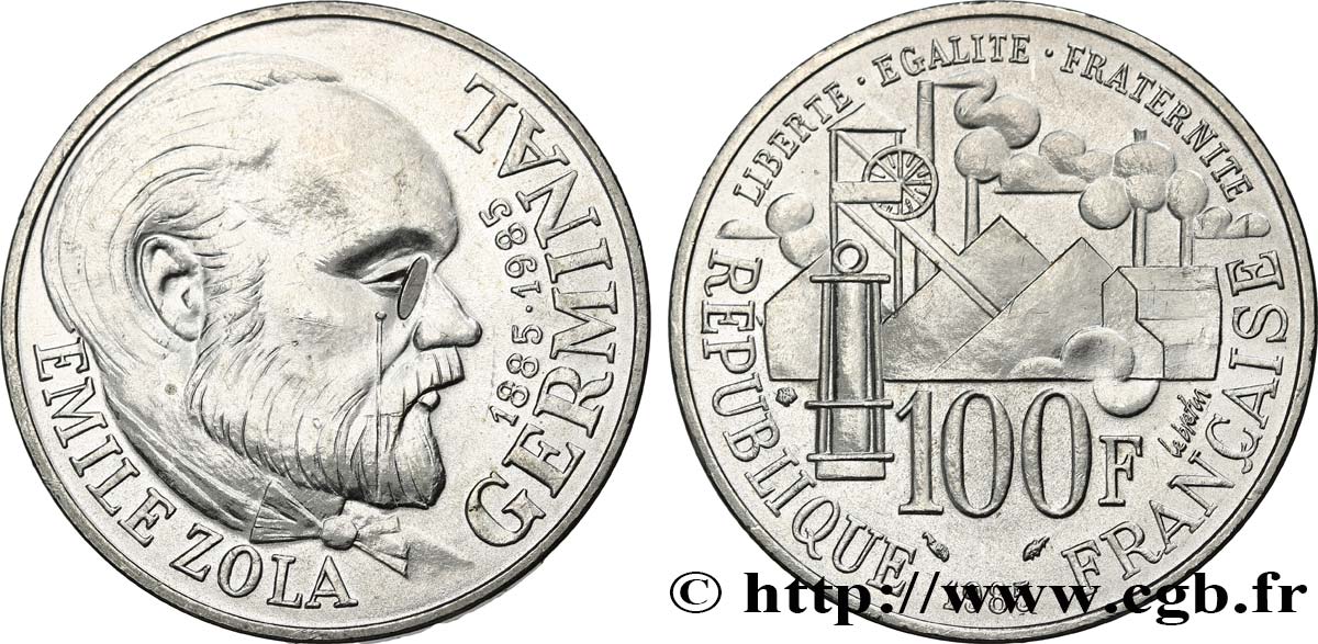 100 francs Émile Zola 1985  F.453/2 SPL+ 