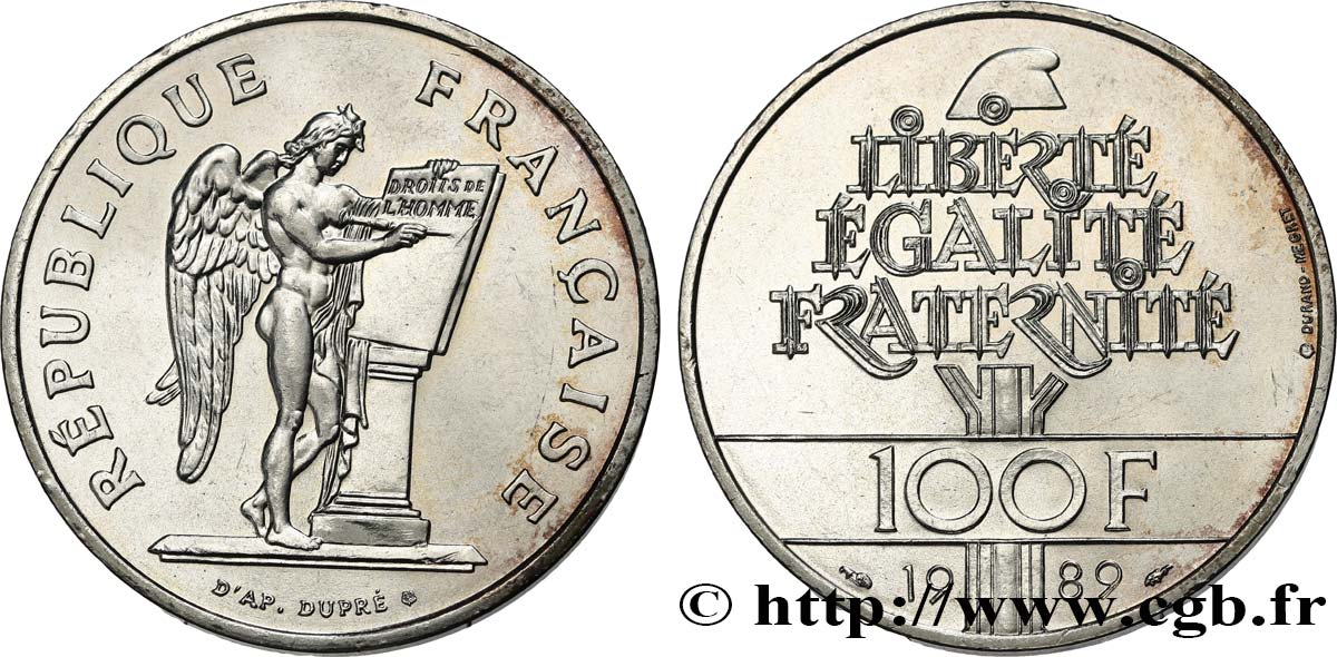 100 francs Droits de l’Homme 1989  F.457/2 MS63 