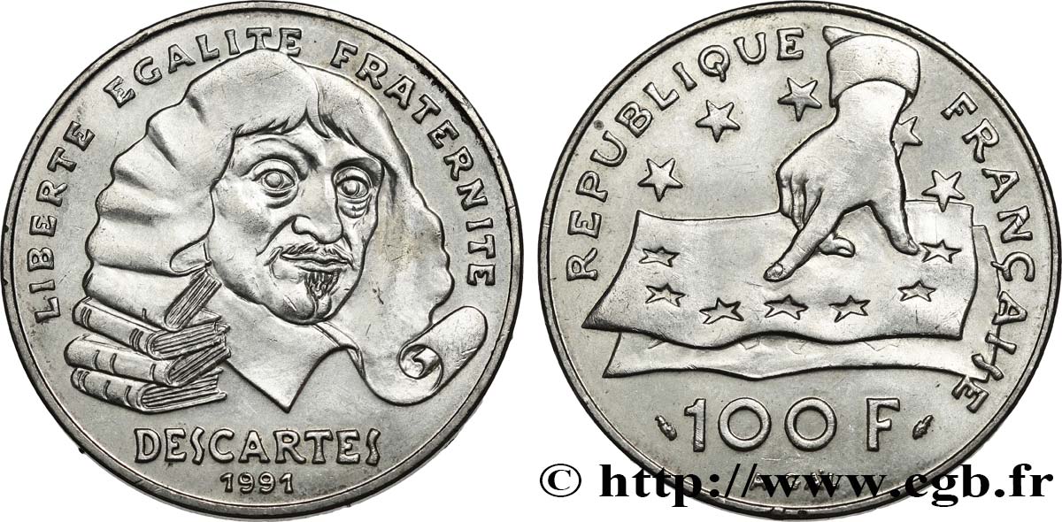 100 francs René Descartes 1991  F.459/2 AU 