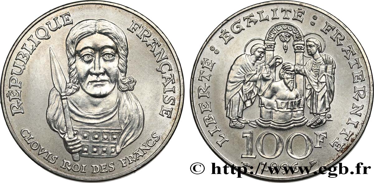 100 francs Clovis 1996  F.464/2 SUP62 