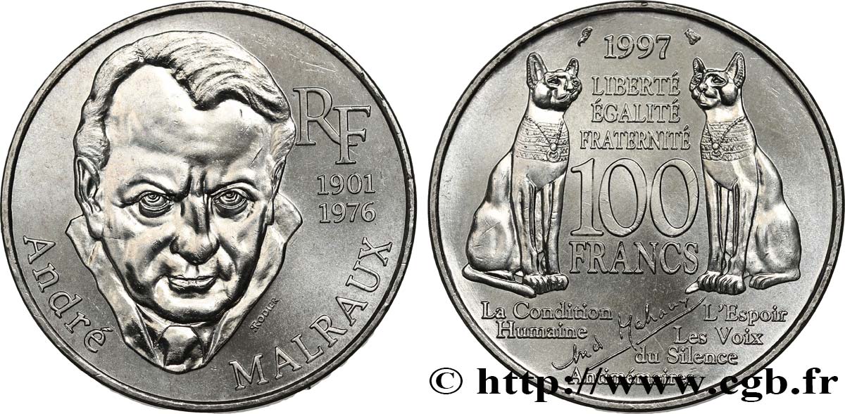 100 francs Malraux 1997  F.465/2 MS62 