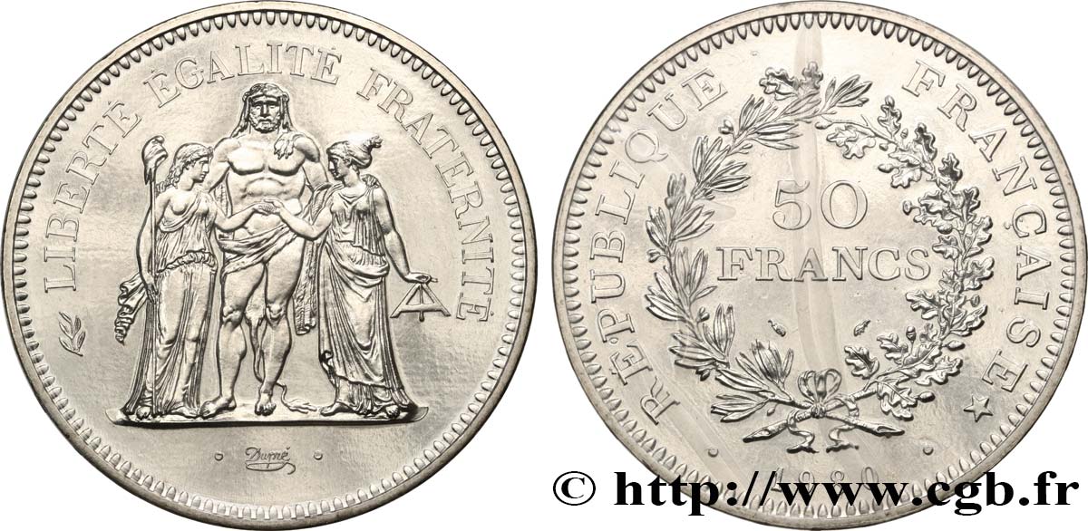 50 francs Hercule 1980  F.427/8 FDC 