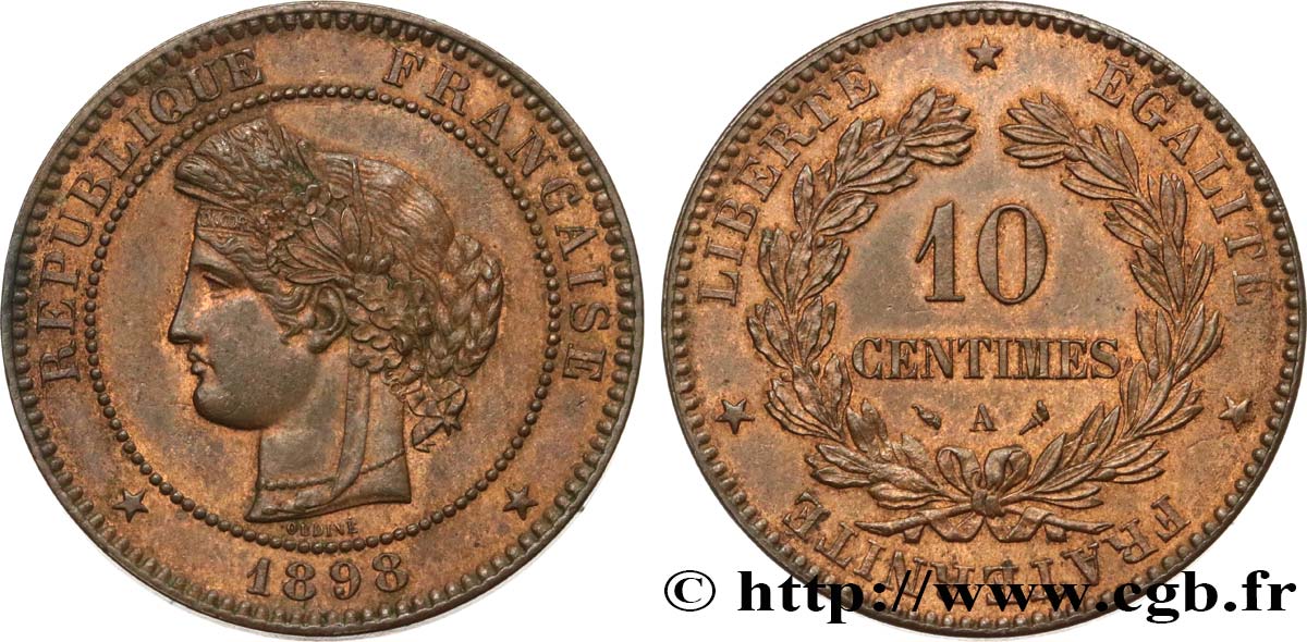 10 centimes Cérès 1898 Paris F.135/45 TTB50 