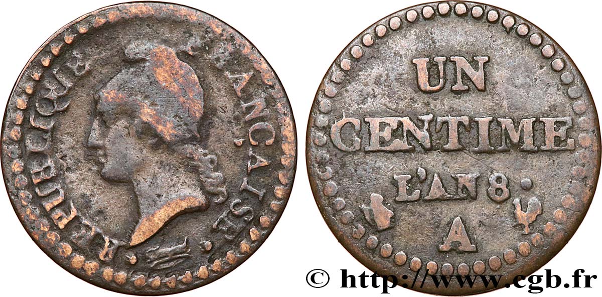 Un centime Dupré 1800 Paris F.100/24 TB20 
