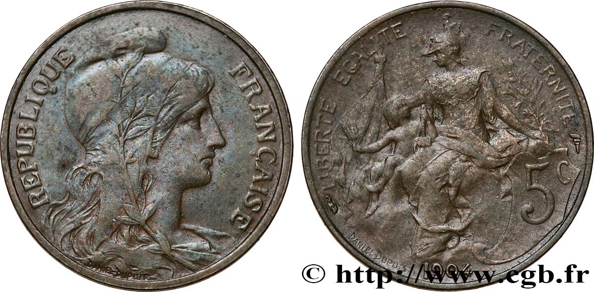 5 centimes Daniel-Dupuis 1904  F.119/14 BC35 